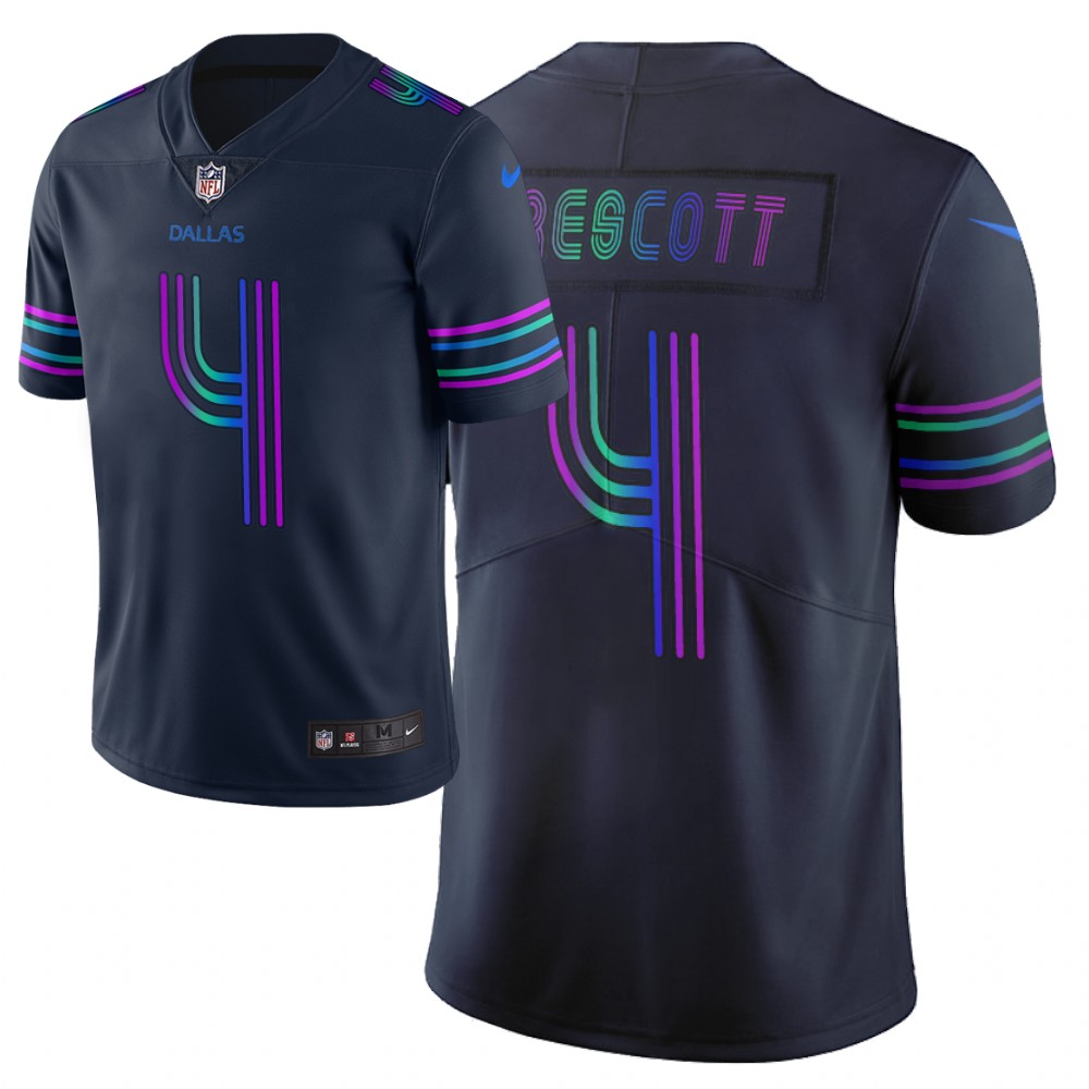 Men Nike NFL Dallas Cowboys #4 dak prescott Limited city edition navy jersey